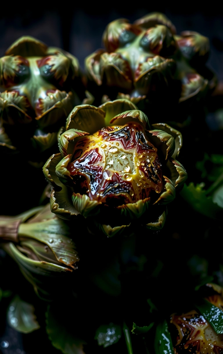 Alcachofas frescas de temporada
